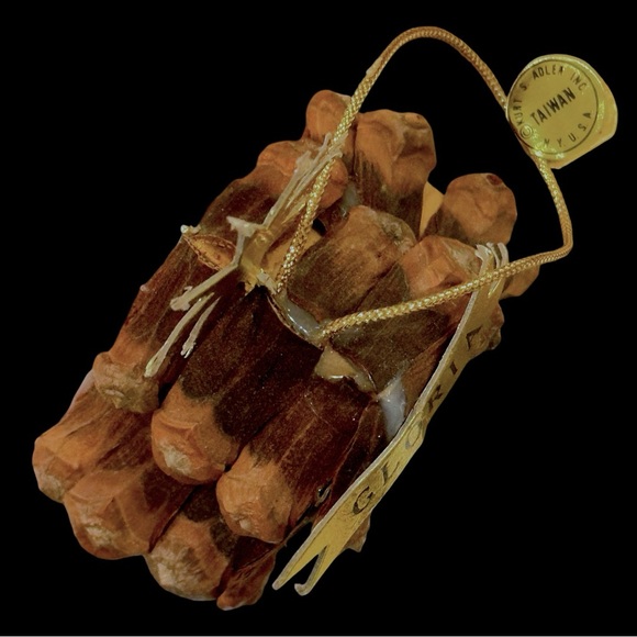 Kurt Adler 1980 Vtg Handmade & Hand-Painted Wooden Nativity Scene Xmas Ornament - Picture 9 of 11